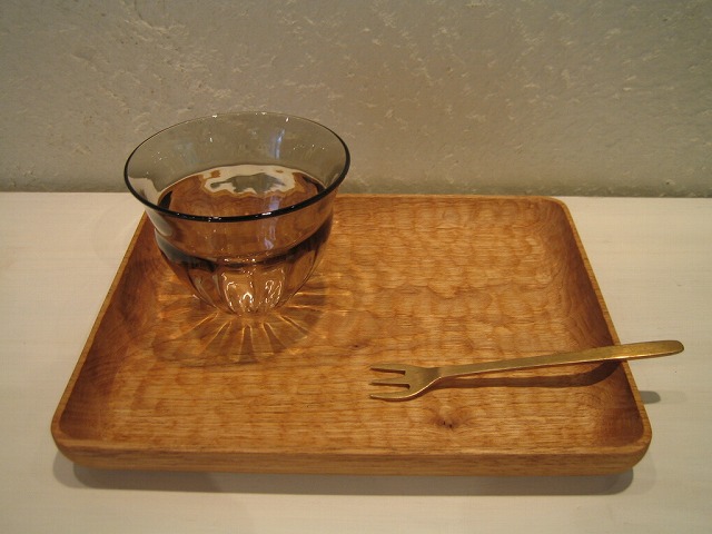 三谷龍二　山桜　長方形プレート 三谷龍二 山桜 長方形プレート